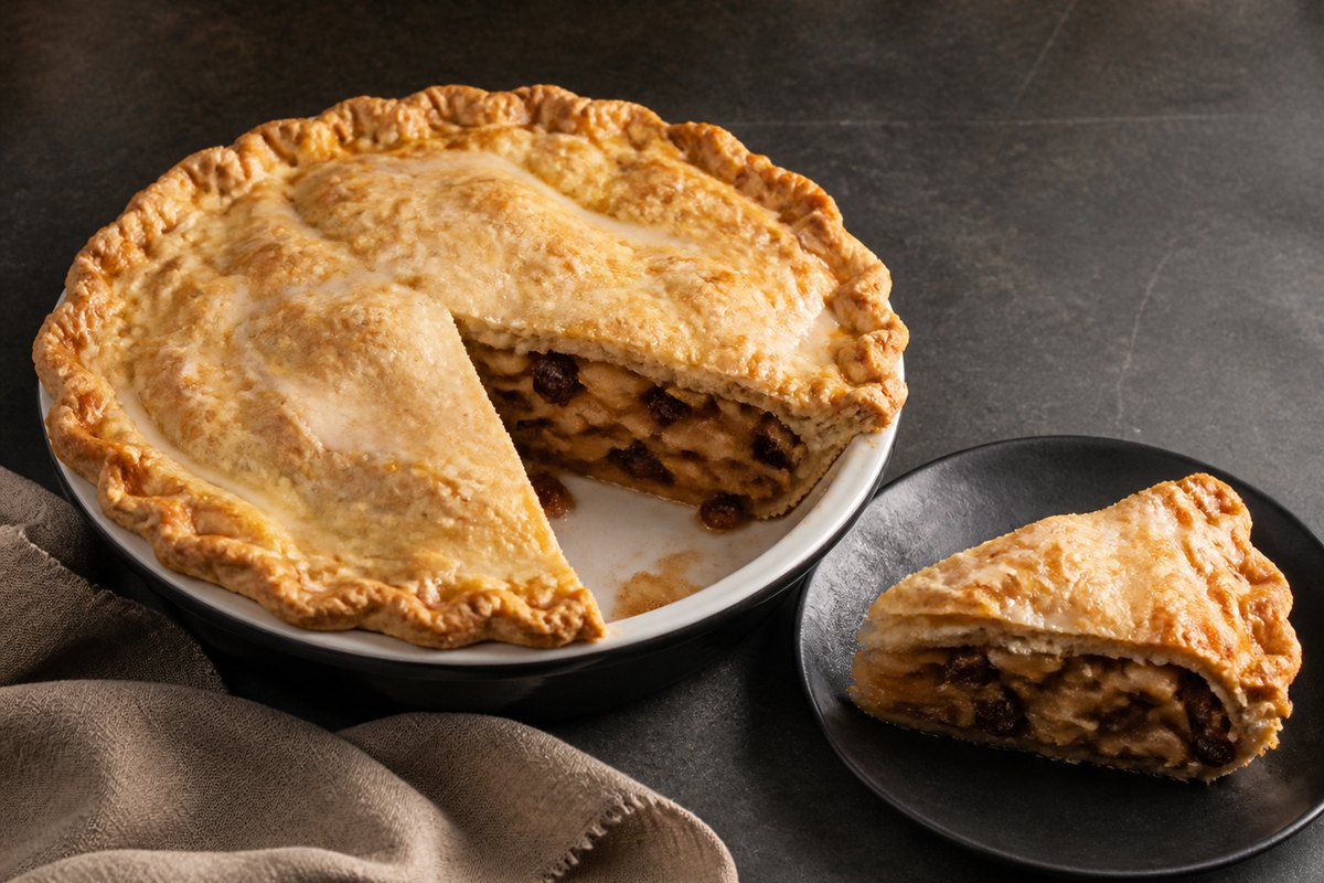 Gedeckter Apfelkuchen